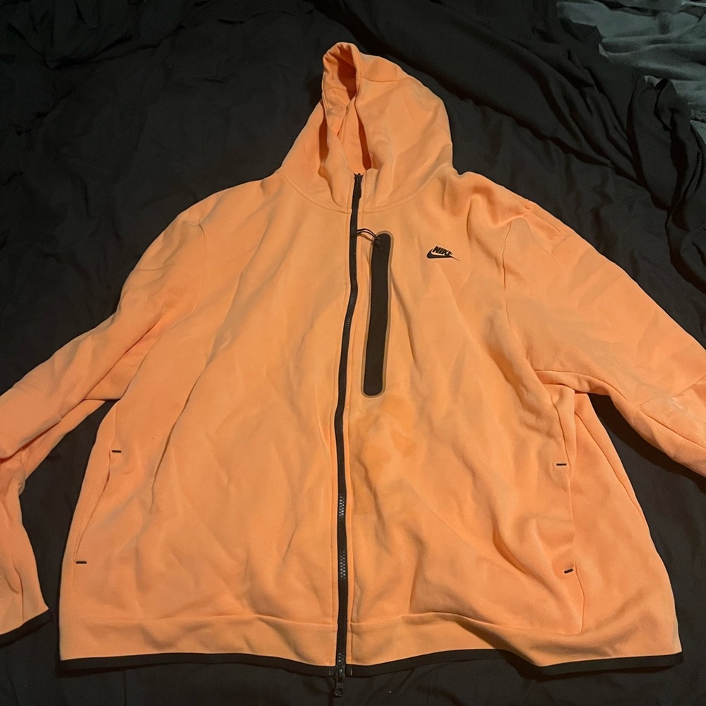 Nike Orange Hoodie and Joggers with Black Accents
